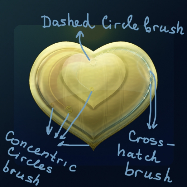 Creation of Golden Heart Icon: Step 6